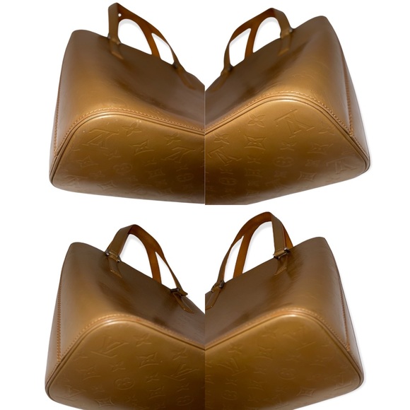 LOUIS VUITTON Vernis Stockton Tote Golden Bronze LV Bag - Picture 12 of 16